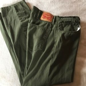 LEVI'S 502 Jeans, 38 X 32, Green
